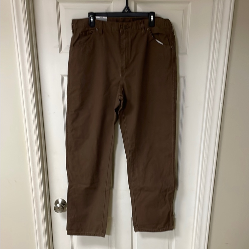 New with tag Men's Dickie’s Brown Work Pants size 36x30